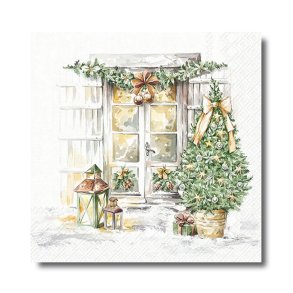 Ihr servietter, En julevelkomst, kaffestr. 20 stk.