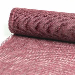 Bordlber Bordeaux/Raspberry  jute, 30 cm x 5 mtr.