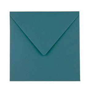 Kuvert, Petroleum/ocean 16,5 x 16,5 cm