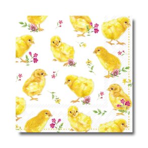 Ihr servietter, Kyllinger, frokoststr. 20 stk.