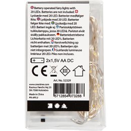 LED lyskde, Slv, 3,15 meter 