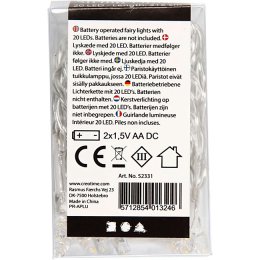 LED lyskde, Transparent, 3,15 meter (trd betrukket med plastik)