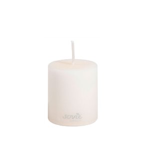 Cremefarvet mini-bloklys, 5x6 cm, 16 timer, 1 stk. 