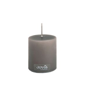 Hr/brun mini-bloklys, 5x6 cm., 16 timer, 1 stk. 