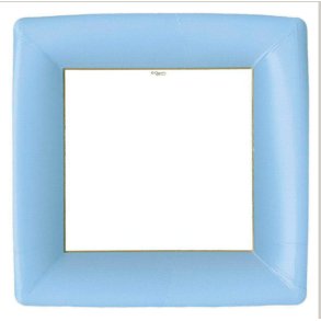 Caspari Paptallerkner Middag - Lysebl, 8 stk.