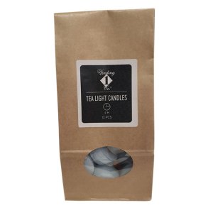 Lysebl fyrfadslys, 12 stk.