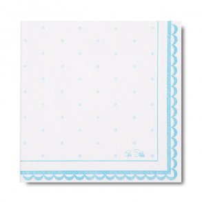 Servietter, Lysebl prikker, frokoststr. 16 stk.