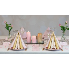 Borddkning Lyserde og Guldblade