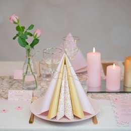 Borddkning Lyserde og Guldblade