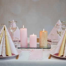 Borddkning Lyserde og Guldblade