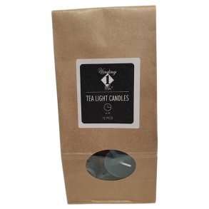 Mrkegrnne fyrfadslys, 12 stk.