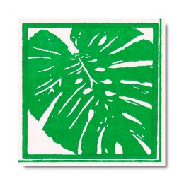 Caspari servietter, Monstera, frokoststr. 20 stk.
