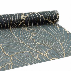 Bordlber Mrkegrn med guldtrd, 0,28 mtr x 3 mtr.