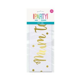 Baby shower, "Mom to be" skrbnd i satin, 1 stk.