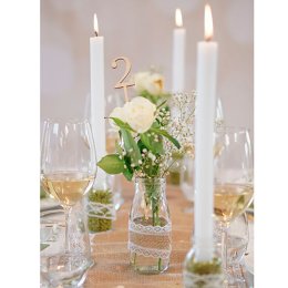 Borddkning Olivengrn bryllup