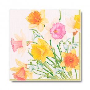 Caspari Servietter, Pskeliljer i farver, frokoststr. 20 stk.