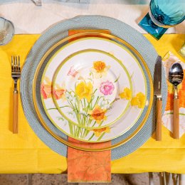 Caspari Servietter, Pskeliljer i farver, frokoststr. 20 stk.