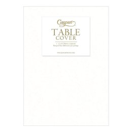 Papirsdug fra Caspari, Hvid,160x250 cm.