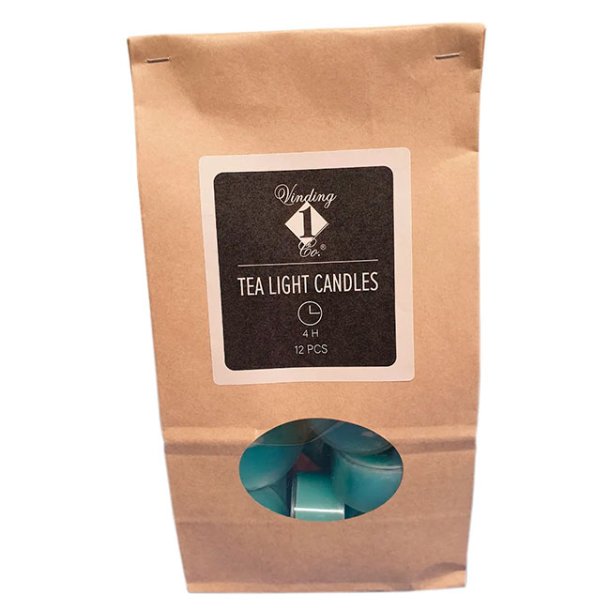 Petroleumfarvede fyrfadslys, 12 stk.