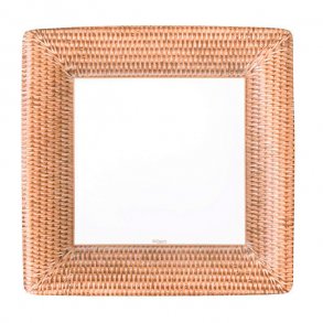 Paptallerkner fra Caspari, Middag - Rattan, 8 stk.