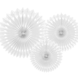 Rosetter, hvide, 3 stk. (sm)