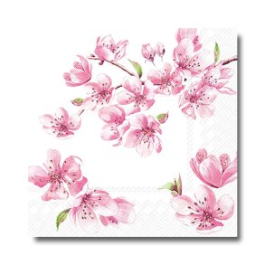 Ihr servietter, Sakura Rose, frokoststr. 20 stk.