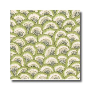 Caspari Servietter, Scallop grn, frokoststr. 20 stk.