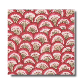 Caspari Servietter, Scallop rd/pink, frokoststr. 20 stk.