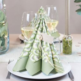 Borddkning Scallop Grn