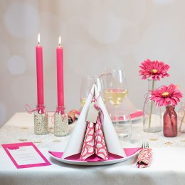 Borddkning Scallop Pink