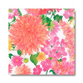 Caspari Servietter, Sommerblomster, Middagsstr. 20 stk.