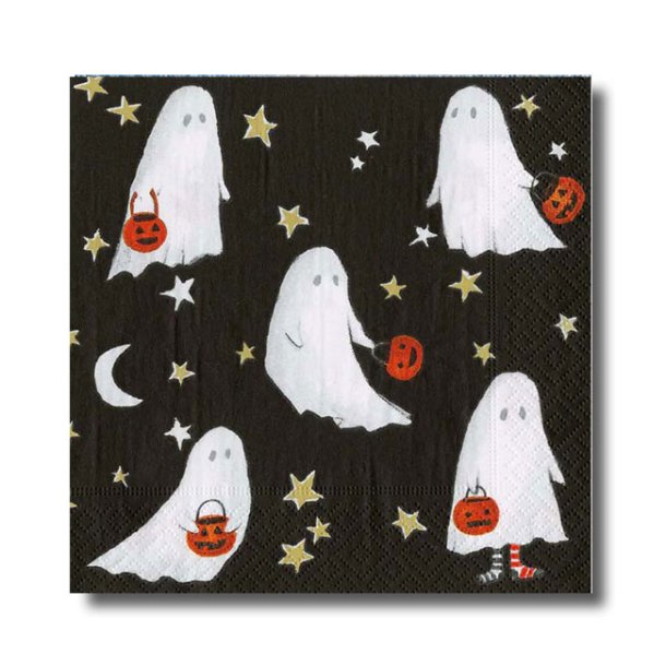 Caspari servietter, Ghost,  kaffeserviet, 20 stk