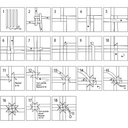 Stjernestrimler, rd, L:45cm, B:10mm ,100 stk. (25 stjerner i diameter 4,5cm)