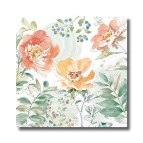 Ihr servietter, Stvet blomster, frokoststr. 20 stk. 