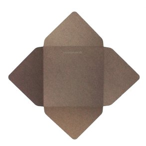 Wrapper Square, Mokka Metallic, 15 x 15 cm.