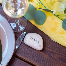 Borddkning Yellow rose