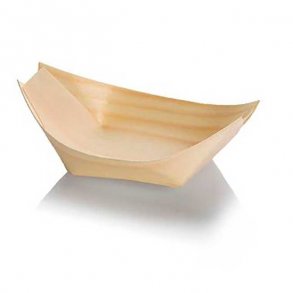 Bd bakke / Snackskl i FSC tr natur - 80x45x20 mm -100 stk. i pakken