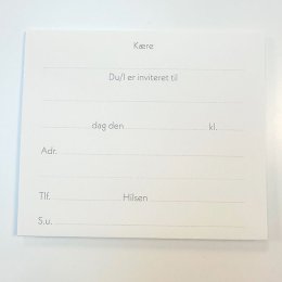 Indbydelse, Terazzo lyserd, 5 stk.