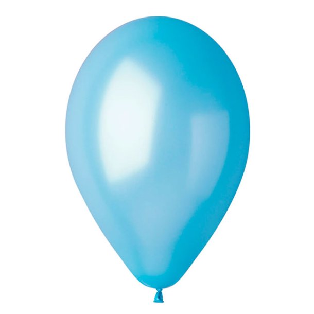Balloner, Babybl/Lysebl perlemor, 8 stk.