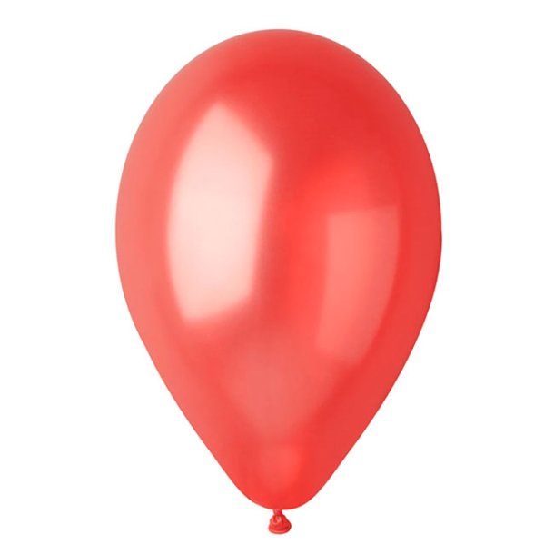 Balloner, Rd Perlemor, 8 stk.