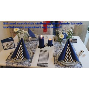 Borddkning Bl strib