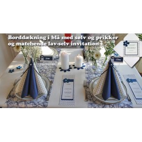 Borddkning Prikker og Bl