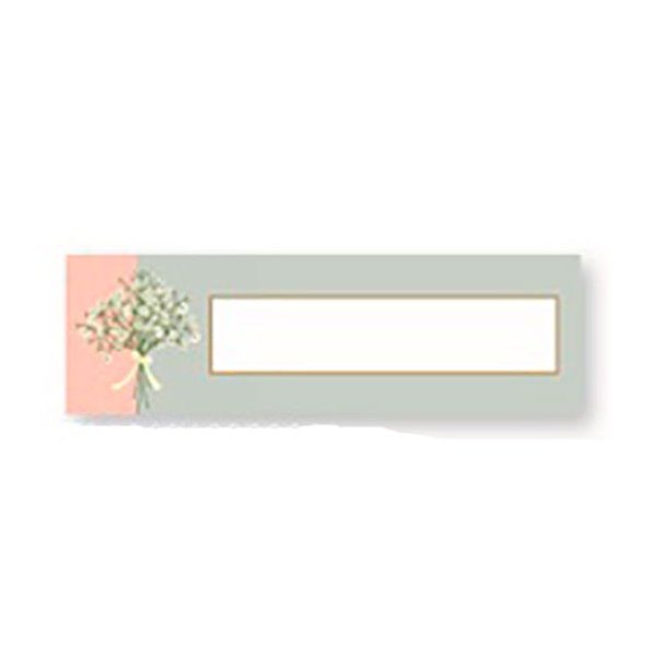 Bordkort/Glaskort - blomsterbuket rosa/nude, 10 stk.