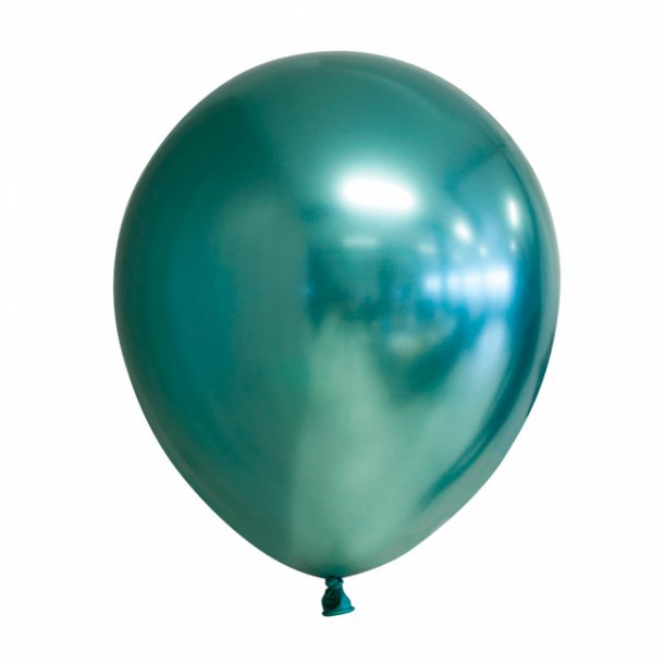 Balloner, Chrome grn, 8 stk.