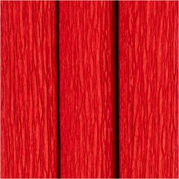 Crepepapir, rd, 3 ark.