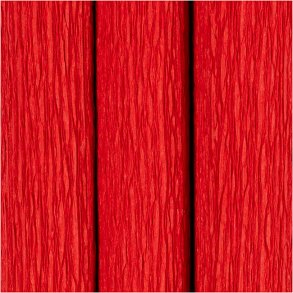 Crepepapir, rd, 3 ark.