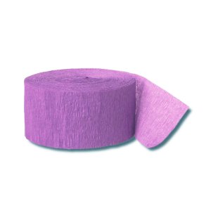 Crepe p rulle, lyslilla, ca. 24 meter