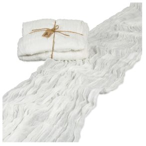 Bordlber i dekostof, hvid 70cmx3m