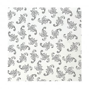 Designark, Sorte blade/creme, 30,5 x 30,5 cm