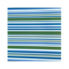 Designark, Grn/bl stribet, 30,5 X 30,5 cm 